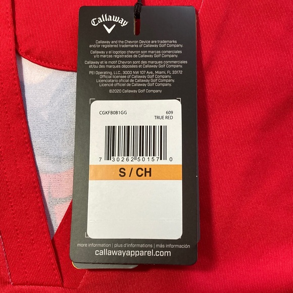 Callaway Women's Red and Blue Floral Short Sleeve Top - Picture 4 of 7